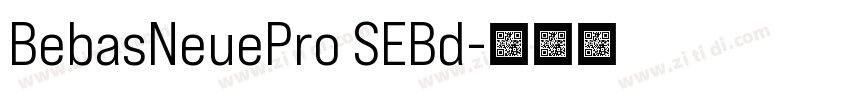 BebasNeuePro SEBd字体转换